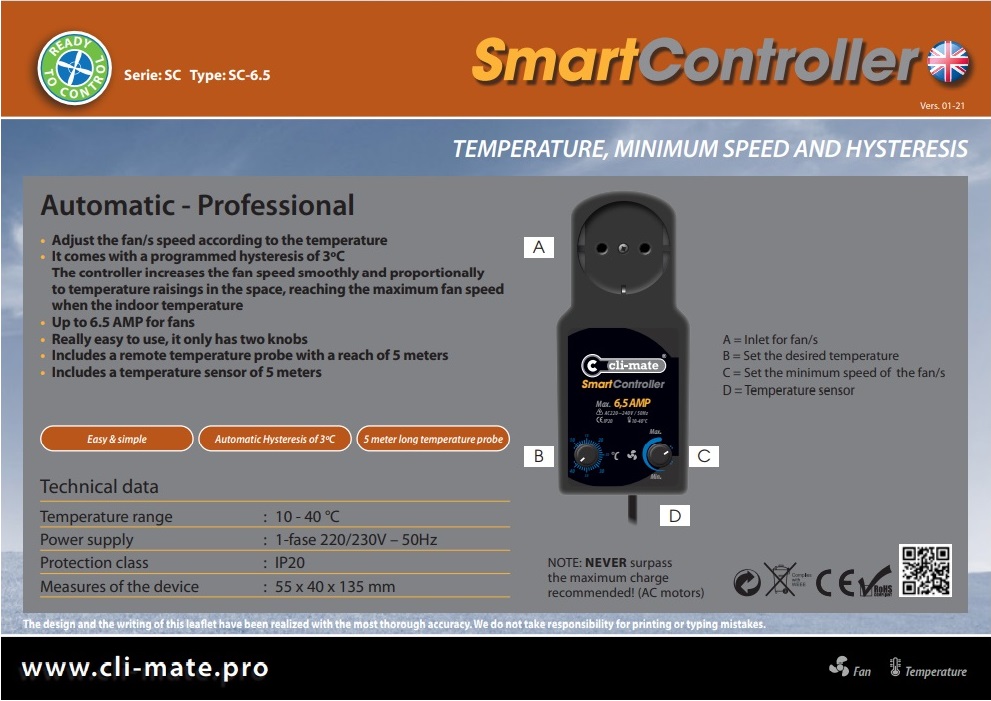 CLI-MATE Smart Controller 6.5A
